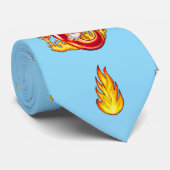 Funny Proud Firefighter Chili Krawatte (Gerollt)