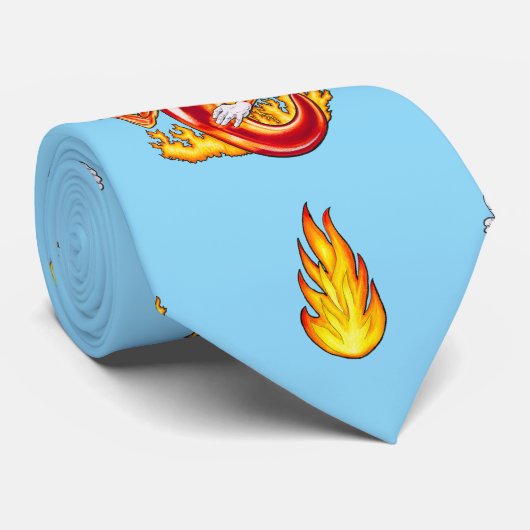 Funny Proud Firefighter Chili Krawatte (Gerollt)