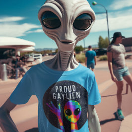 Funny PROUD GAYLIEN LGBTQ+ T-Shirt