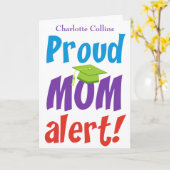 Funny Proud Mama Graduate Glückwunsch Karte (Gelbe Blume)