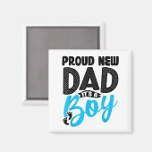 Funny Proud New Dad It's A Boy Gift For Men Cool N Magnet (Vorderseite/Rückseite)