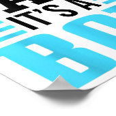 Funny Proud New Dad It's A Boy Gift For Men Cool N Poster (Ecke)