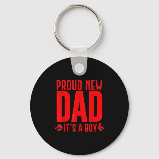 Funny Proud New Dad It's A Boy Gift For Men Cool N Schlüsselanhänger (Vorderseite)