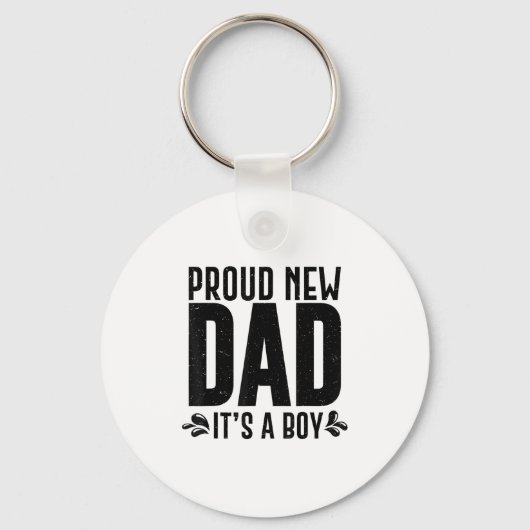 Funny Proud New Dad It's A Boy Gift For Men Cool N Schlüsselanhänger (Vorderseite)
