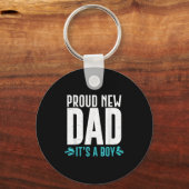 Funny Proud New Dad It's A Boy Gift For Men Cool N Schlüsselanhänger (Vorderseite)