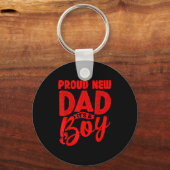 Funny Proud New Dad It's A Boy Gift For Men Cool N Schlüsselanhänger (Vorderseite)