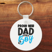 Funny Proud New Dad It's A Boy Gift For Men Cool N Schlüsselanhänger (Vorderseite)