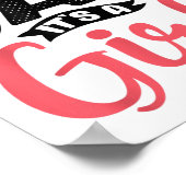 Funny Proud New Dad It's A Girl Gift For Men Cool Poster (Ecke)