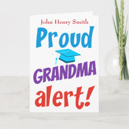 Funny Proud Oma Abschluss Karte