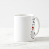 Funny Proud Pinhead Bowler Bowling Button Cartoon Kaffeetasse (VorderseiteRechts)