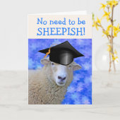 Funny Proud Sheep Abschluss Card Karte (Gelbe Blume)