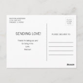 Funny Provolone Valentine Liebe Käse Postkarte (Rückseite)