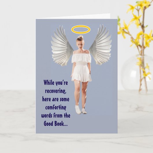 Funny pseudo-religiösen werden gut Karte (Gelbe Blume)