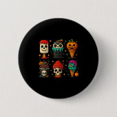 Funny Psicle Summer Horror Halloween Ice Creme Sum Button (Vorderseite)