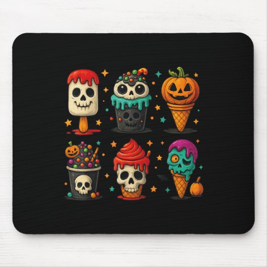 Funny Psicle Summer Horror Halloween Ice Creme Sum Mousepad (Vorne)