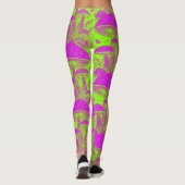 Funny psicodelic - Mushroom Leggins Leggings (Rückseite)