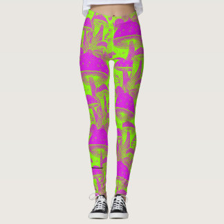 Funny psicodelic - Mushroom Leggins Leggings