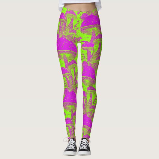 Funny psicodelic - Mushroom Leggins Leggings (Vorderseite)
