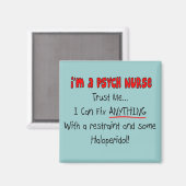 Funny Psych Nurse Geschenke Magnet (Vorderseite/Rückseite)
