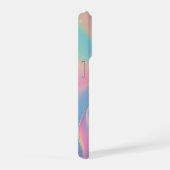 Funny Psychedelic Pastel Bubble Typography Text iPhone Hülle (Rechte Seite)