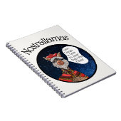 Funny Psychic Kawaii Llama Nostradamus Cartoon Notizblock (Rechte Seite)