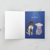 Funny Psychic Kitty Valentine Feiertagskarte (Innenseite)