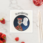 Funny Psychic Reading Llama Nostradamus Halloween Serviette (Beispiel)