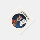 Funny Psychic Reading Llama Nostradamus Halloween Serviette (Ecke)