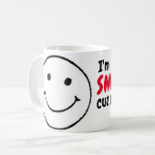Funny Psycho Spaß Morning Coffee Meme Kaffeetasse (Vorderseite Links)