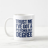Funny Psychology Abschluss Kaffeetasse (Links)