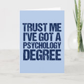 Funny Psychology Abschluss Karte (Vorderseite)