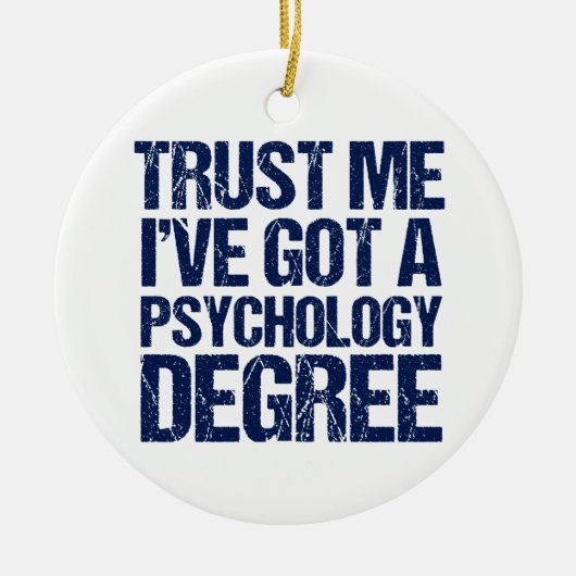 Funny Psychology Abschluss Keramik Ornament (Vorne)