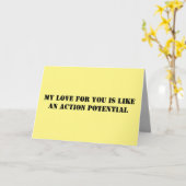 Funny Psychology Liebe Card Karte (Gelbe Blume)