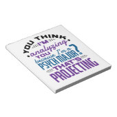 Funny Psychology Major Psychology Student Projecti Notizblock (angewinkelt)