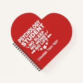 Funny Psychology Uni Student kein Leben oder Geld Notizblock (Vorderseite)