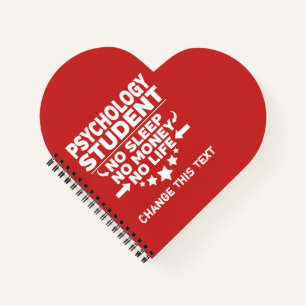 Funny Psychology Uni Student kein Leben oder Geld Notizblock