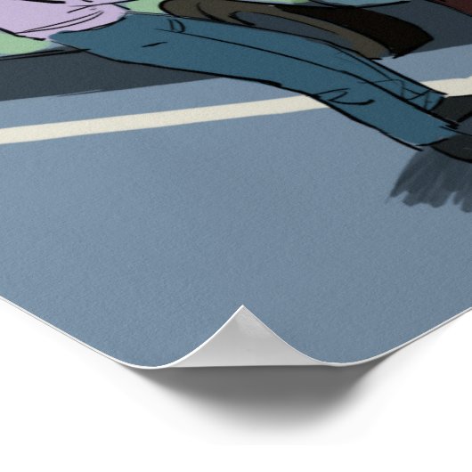 Funny Psychology "Validation Poster" Poster (Ecke)