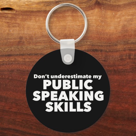 Funny Public Lautsprecher Debattierteam Schlüsselanhänger (Rückseite)