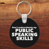 Funny Public Lautsprecher Debattierteam Schlüsselanhänger (Vorderseite)