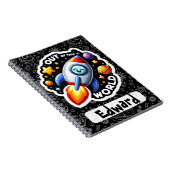 Funny Puck Back to School Personalisiert Notebook Notizblock (Rechte Seite)