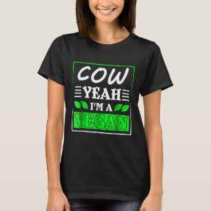 Funny Puck Yeah Im Veganen vegetarischen Pflanze L T-Shirt