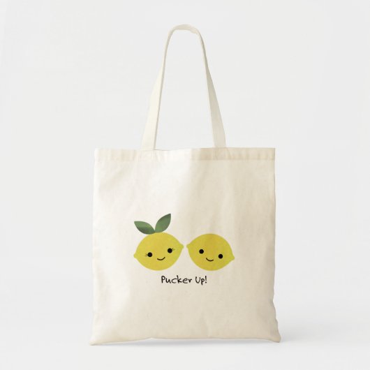 Funny Pucker Up Lemons Tragetasche (Vorne)