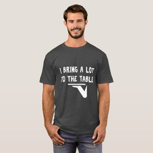 Funny puff ich viel auf den Tisch Funny Server bri T-Shirt (Vorne ganz)