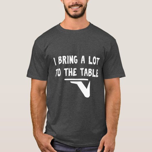 Funny puff ich viel auf den Tisch Funny Server bri T-Shirt (Vorderseite)