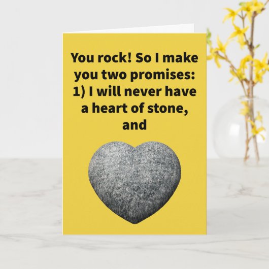 Funny Puff Nimm dir zum Granit Happy Jubiläum Karte (Gelbe Blume)