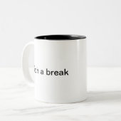 Funny Puff Tech Spaß Computersoftware Mit Monogram Zweifarbige Tasse (Vorderseite Links)