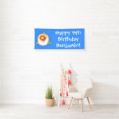 Funny Puffer Fish porcupfish Cartoon Banner (Insitu)