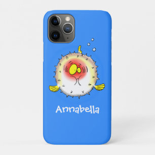 Funny Puffer Fish porcupfish Cartoon Case-Mate iPhone Hülle