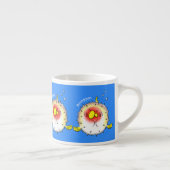 Funny Puffer Fish porcupfish Cartoon Espressotasse (Rechts)