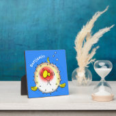 Funny Puffer Fish porcupfish Cartoon Fotoplatte (InSitu)